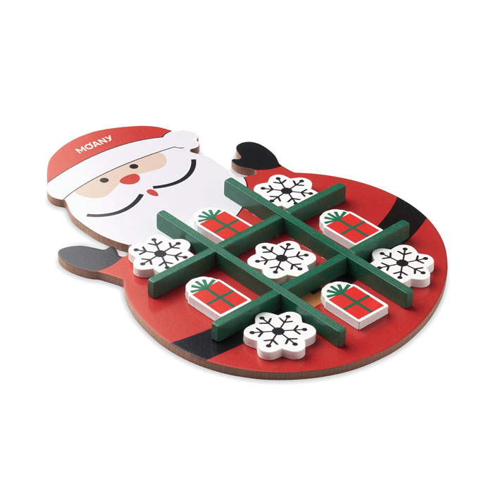 Christmas wooden tic tac toe Rosso item picture printed