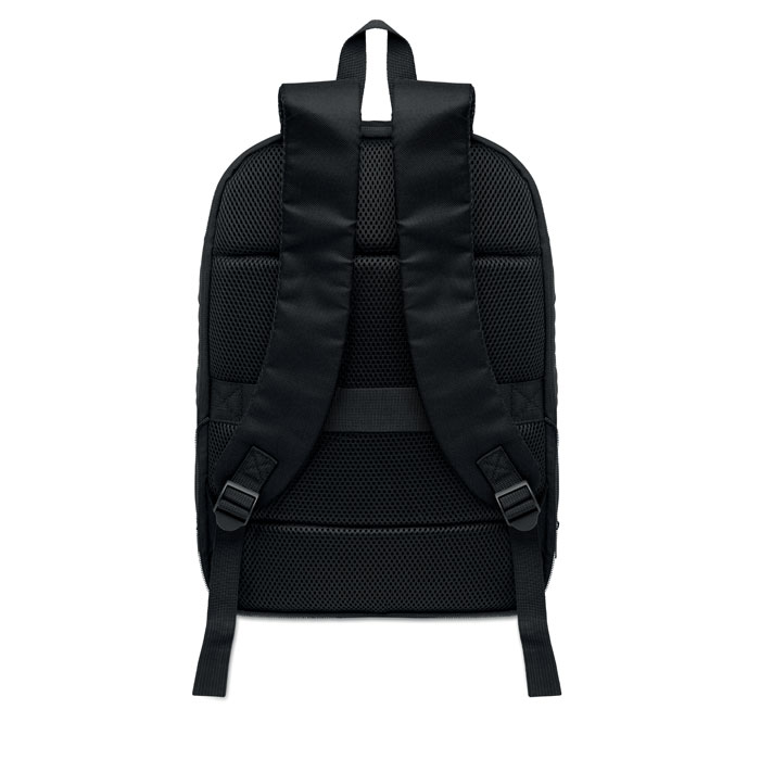 Expandable 600D RPET backpack Nero item picture 7