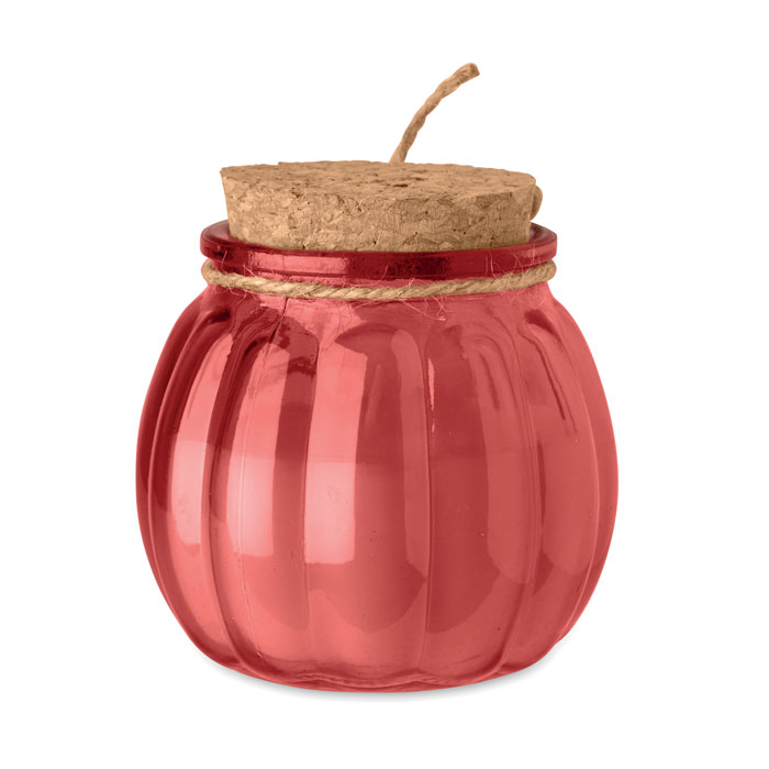 Candela vegetale vaniglia Rosso item picture back