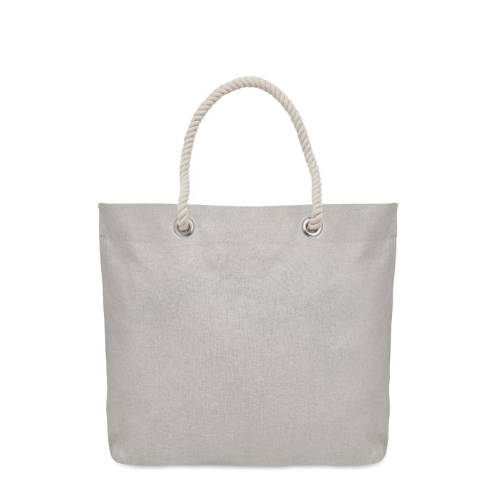 Cord handle beach bag 220gr/m² Grigio item picture back