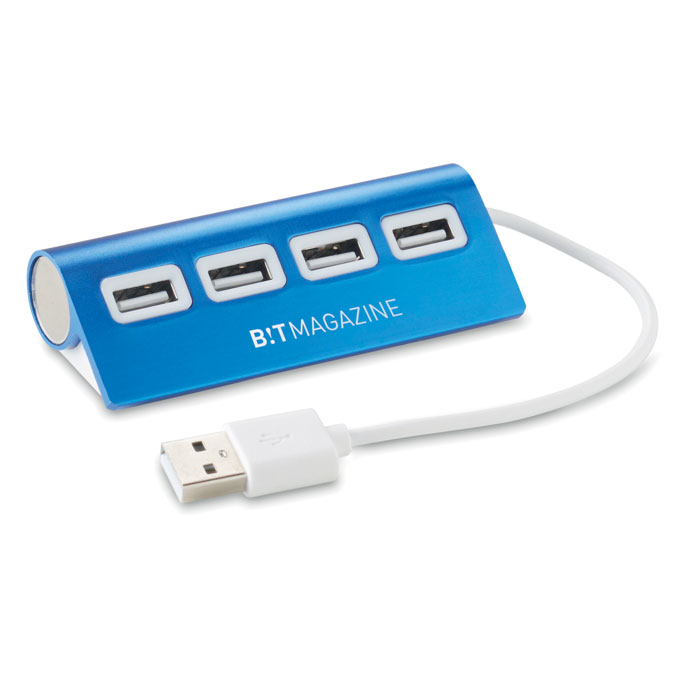 Hub 4 porte USB Blu item picture printed