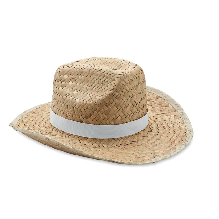 Natural straw cowboy hat Bianco item picture front