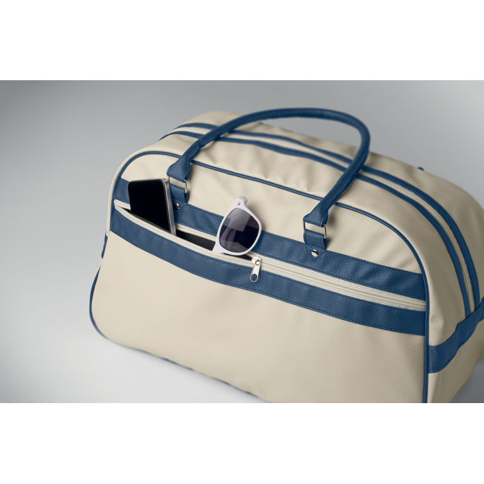 Borsa sportiva in PU Beige item picture open