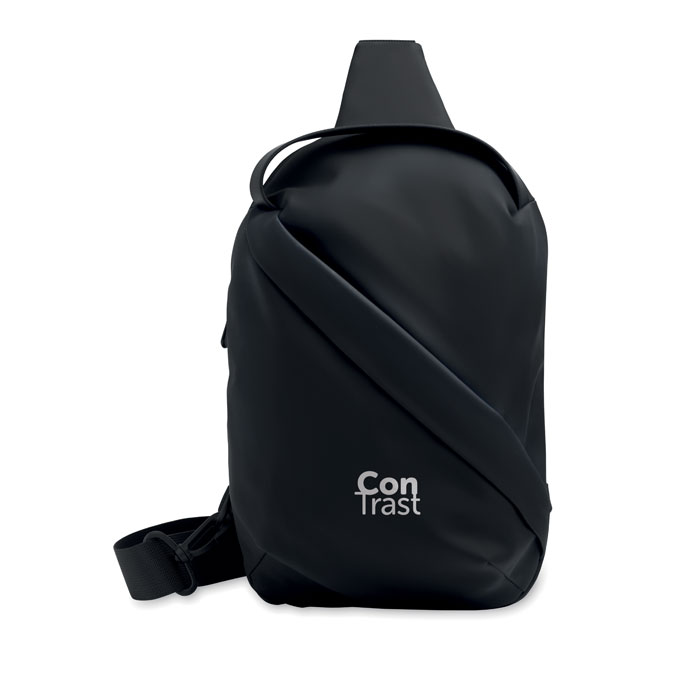 Cross chest bag in soft PU Nero item picture printed