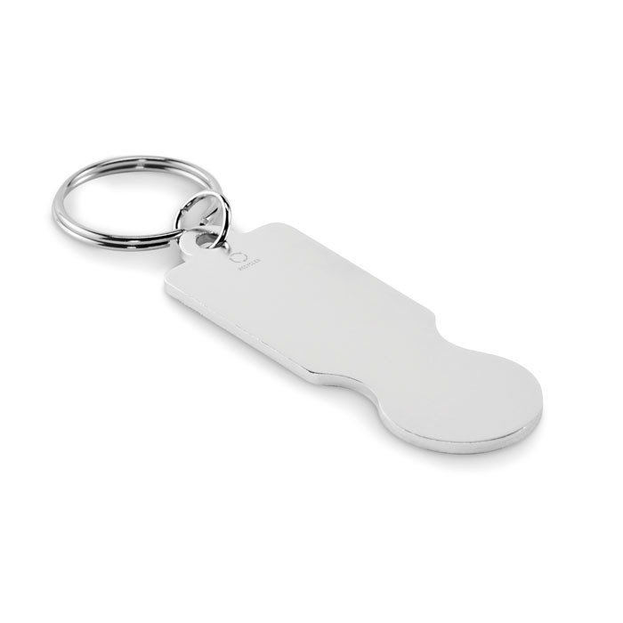 Key ring with trolley token Argento item picture front