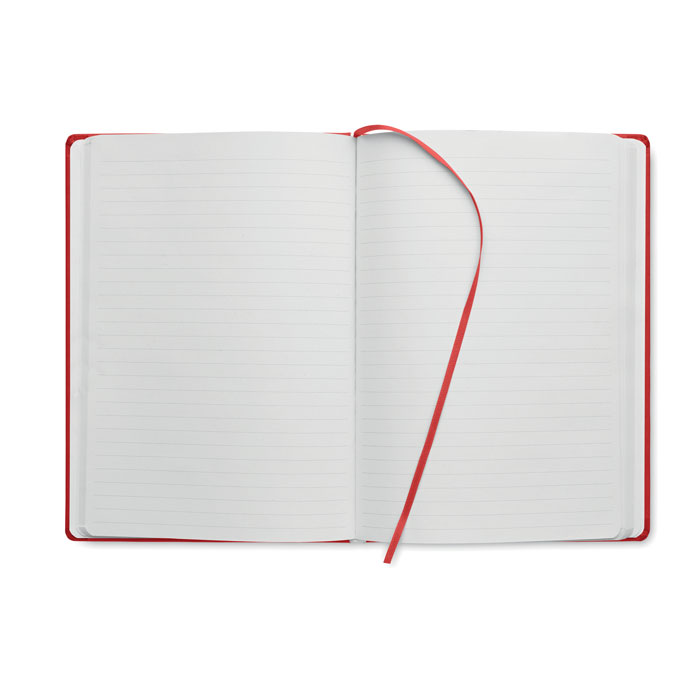 A5 recycled page notebook Rosso item picture open