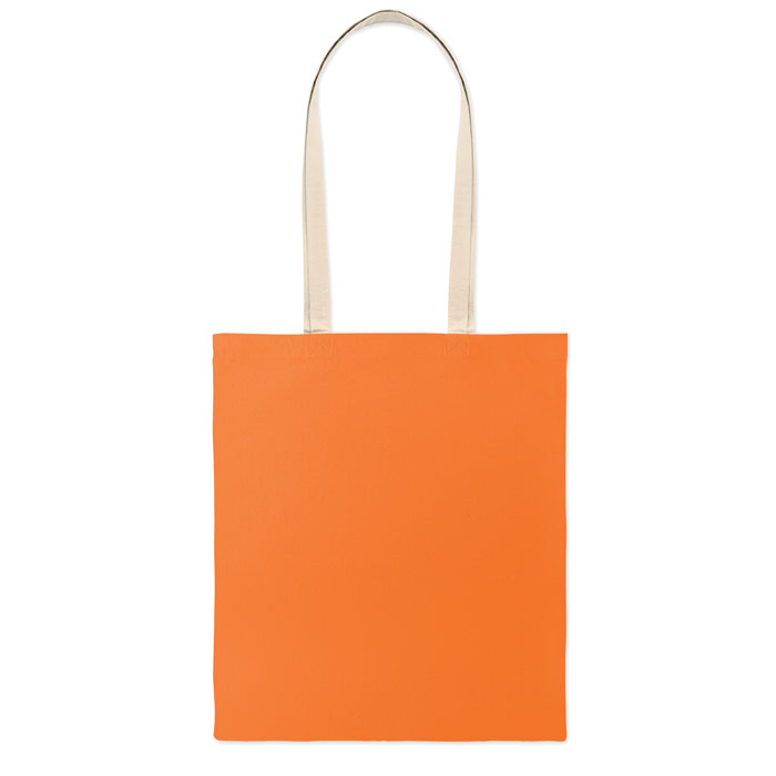 Shopper in cotone Arancio item picture back
