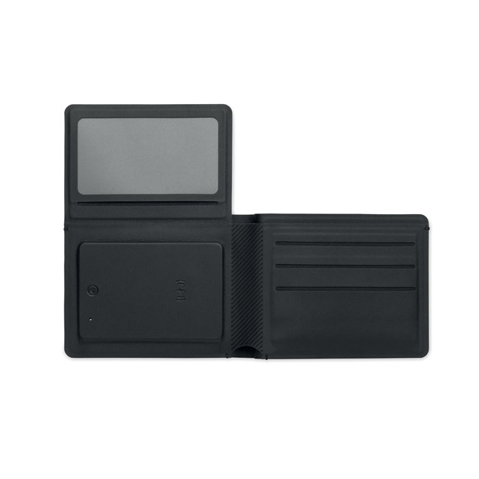 Anti-loss finder PU wallet Nero item picture 7
