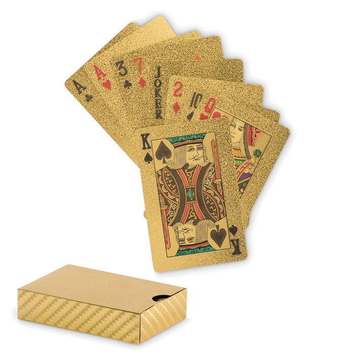 Carte da gioco impermeabili Oro item picture front