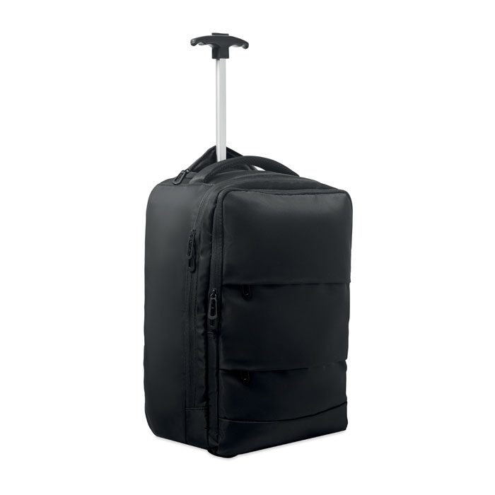 Backpack trolley in 290T RPET Nero item picture front