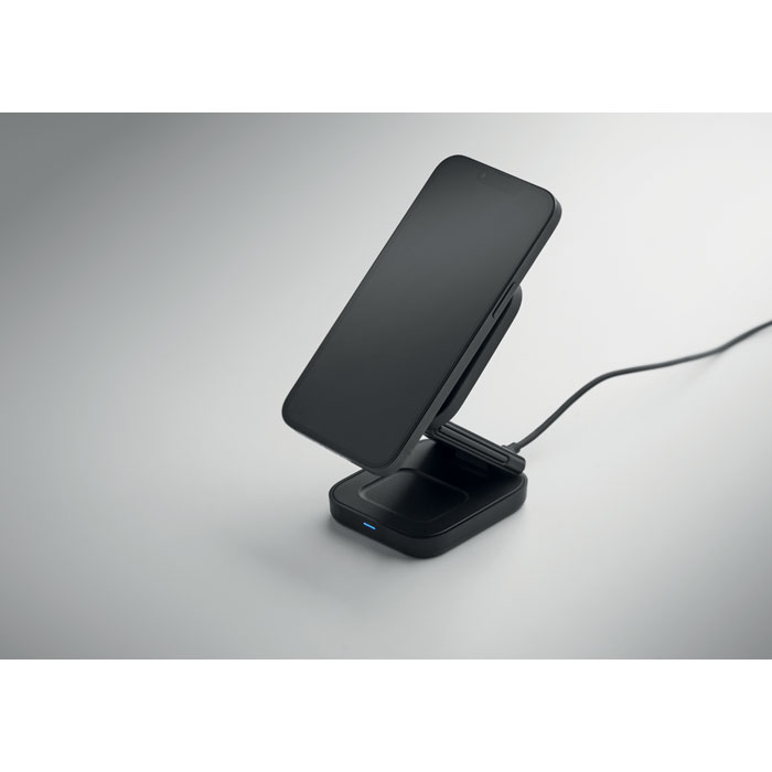 3in1 foldable charging station Nero item picture open