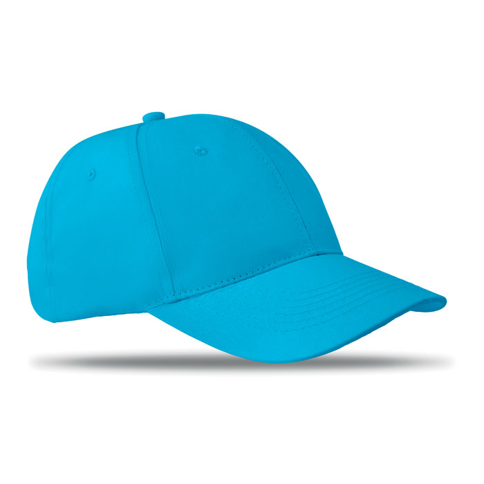 Cappellino da 6 pannelli turquoise item picture front