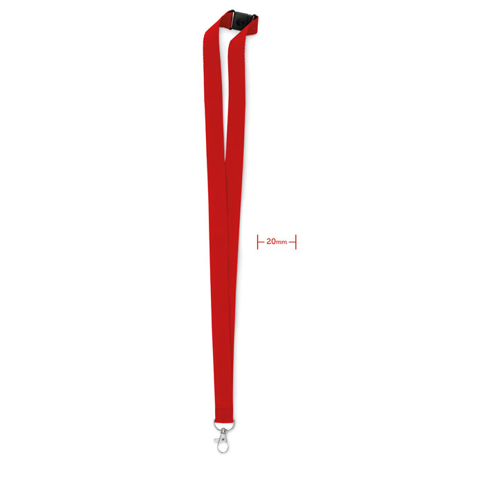 Lanyard con gancio in metallo red item picture front