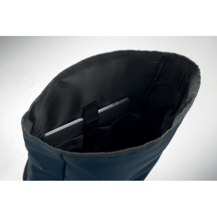 Zaino Rolltop per laptop 600D Blu item picture box