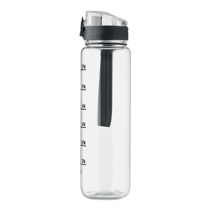 Sports water bottle RPET 1L Trasparente item picture side