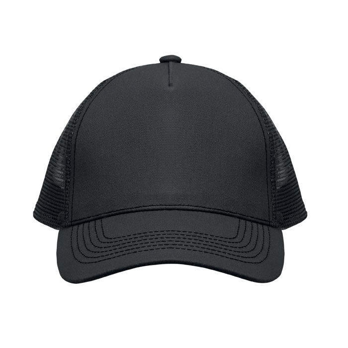 5 panel trucker cap Nero item picture back
