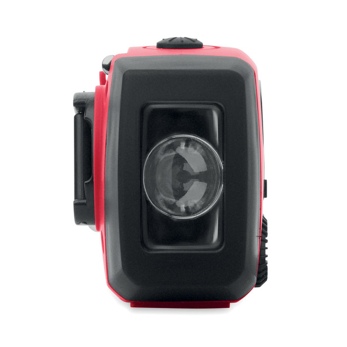 Radio portatile con torcia LED MO2746- Rosso item picture side