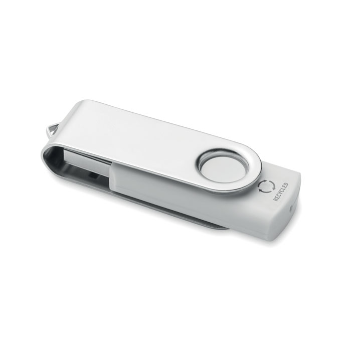 Recycled ABS USB 16G Bianco item picture front