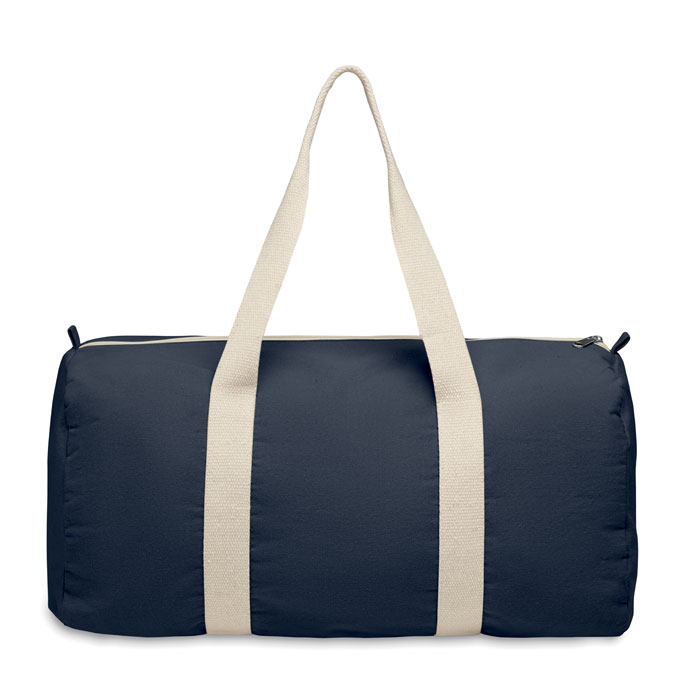 Recycled cotton sports bag Francese Navy item picture 2