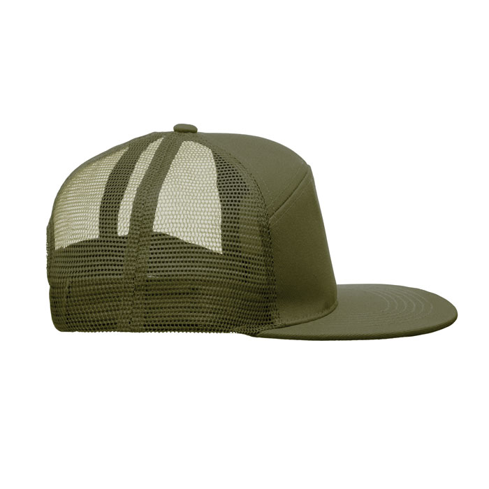 7 panel flat visor cap Verde Militare item picture top