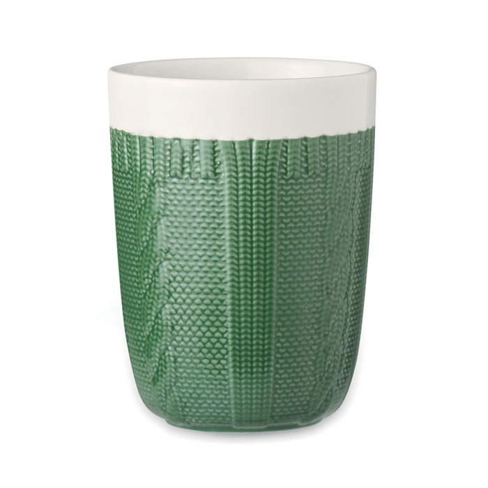 Ceramic mug 310 ml green item picture side
