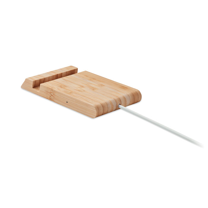 Caricatore senza fili di bamboo wood item picture top