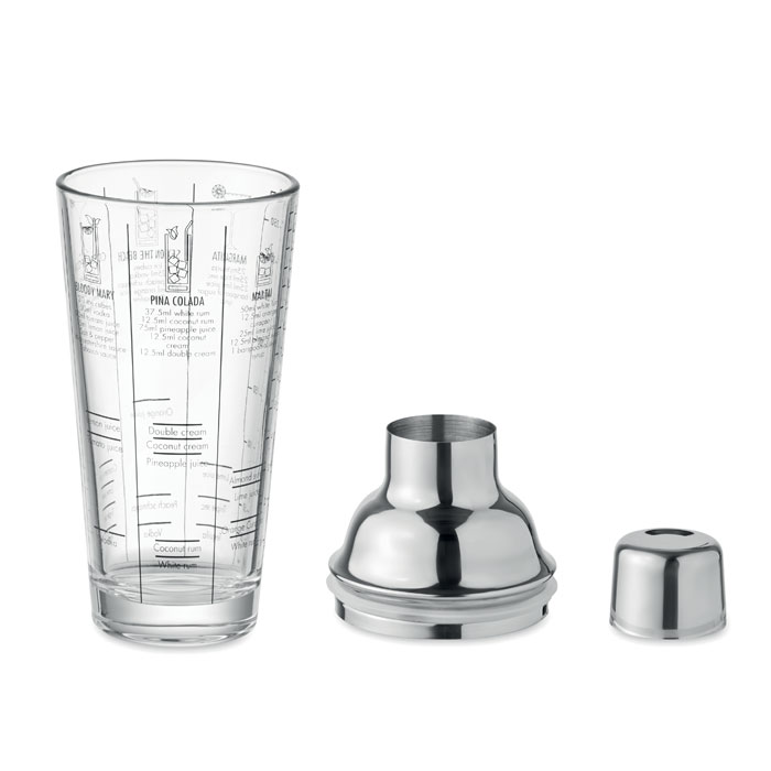 Glass cocktail shaker 400 ml Trasparente item picture back