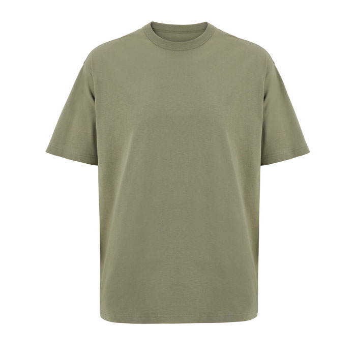 BOXY MEN T-SHIRT OVERSIZE Kaki item picture front