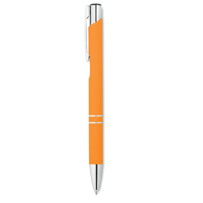 Ball pen in rubberised finish Arancio item picture front
