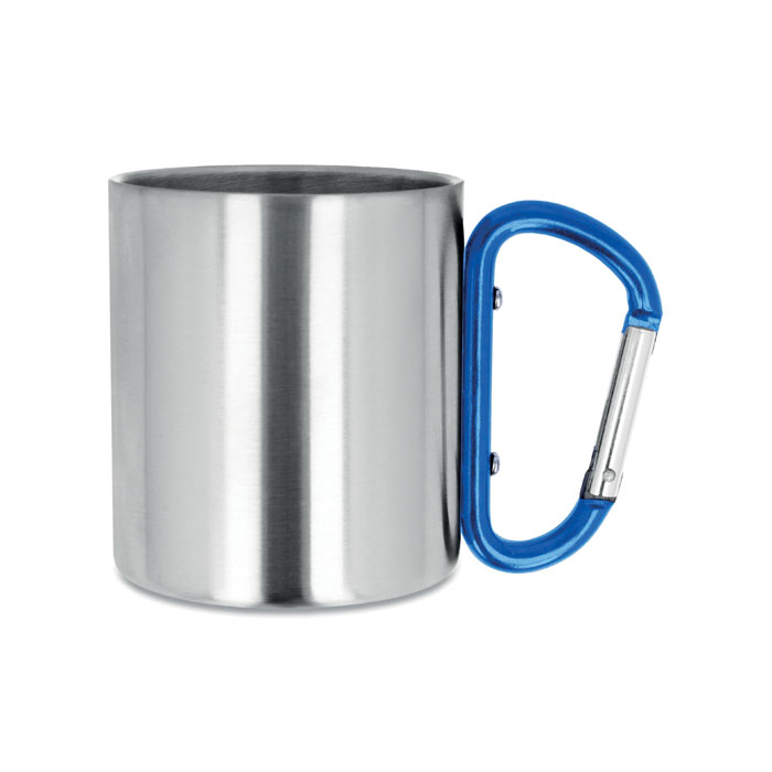 Metal mug & carabiner handle Blu item picture back