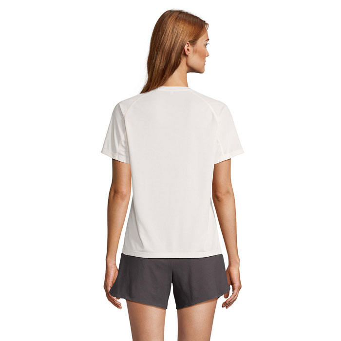 VORTEX WOMEN RAGLAN T-SHIRT Bianco Sporco item picture back