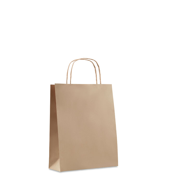 Small Gift paper bag 90 gr/m² Beige item picture side