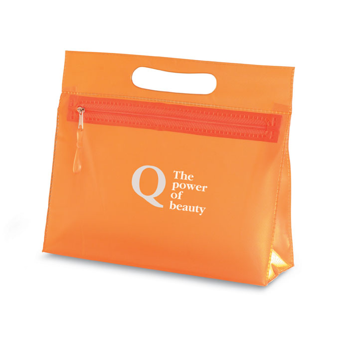 Transparent cosmetic pouch Arancio item picture printed