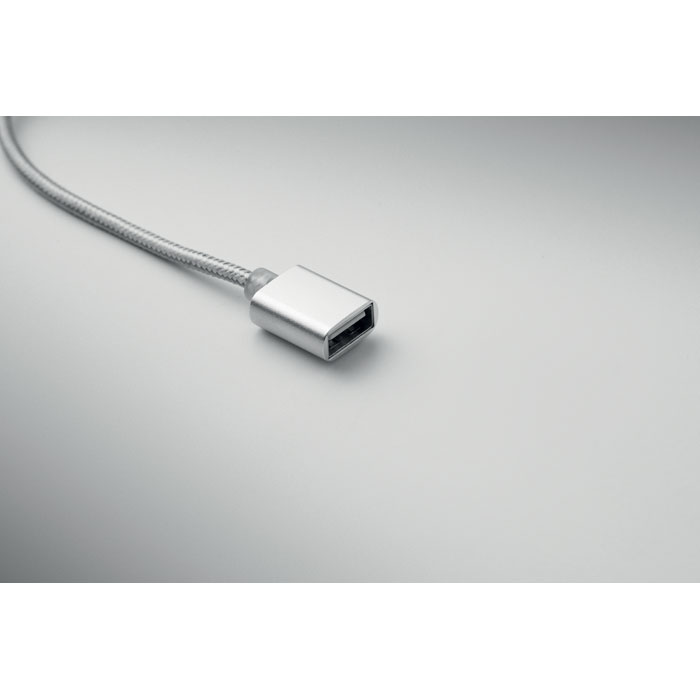 3-in-1 charging cable keyring Argento item picture 2