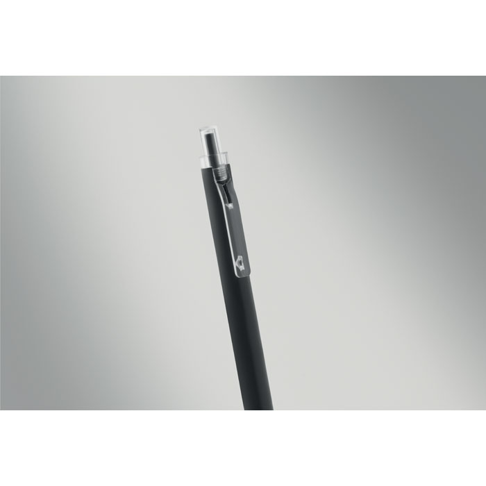 Penna a sfera in alluminio Nero item picture back