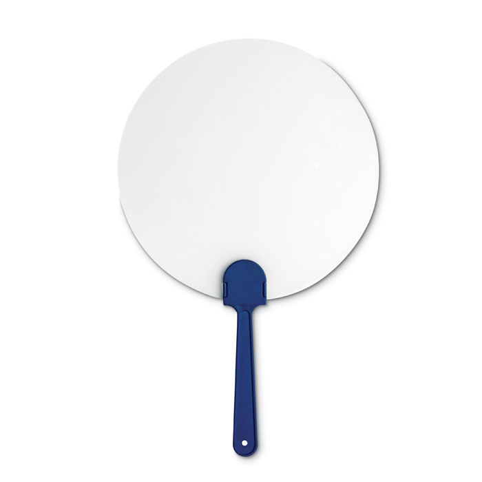 Manual hand fan blue item picture front