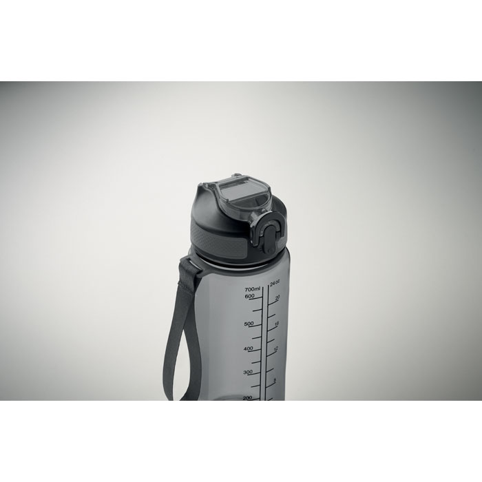 Bottiglia sport 700ml Grigio Trasparente item picture open