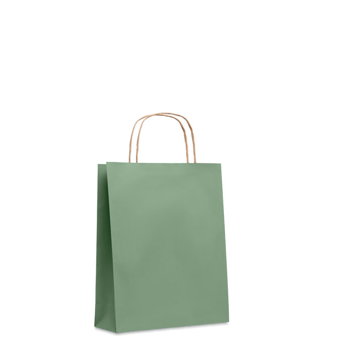 Small Gift paper bag 90 gr/m² Verde item picture side