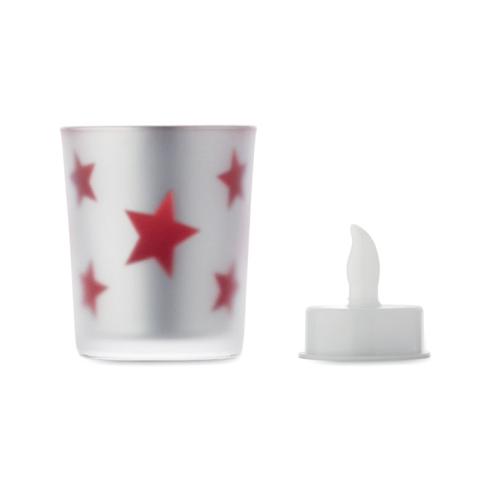 Candelina tealight a LED Rosso item picture back