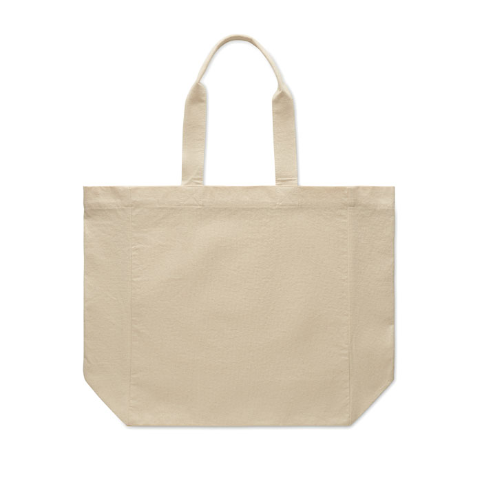Shopper in cotone Beige item picture side