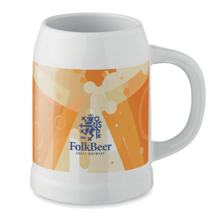 Sublimation beer mug 500 ml Bianco item picture printed