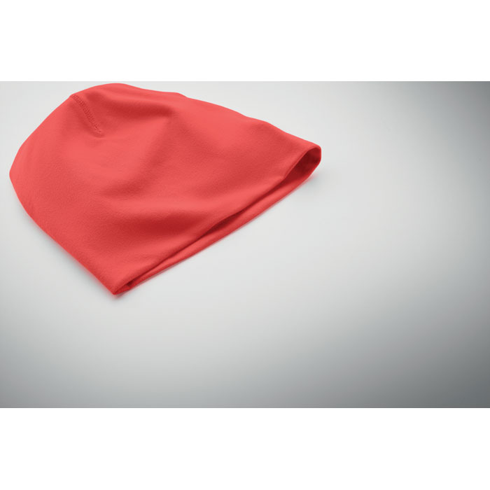 Unisex beanie in cotton Rosso item detail picture