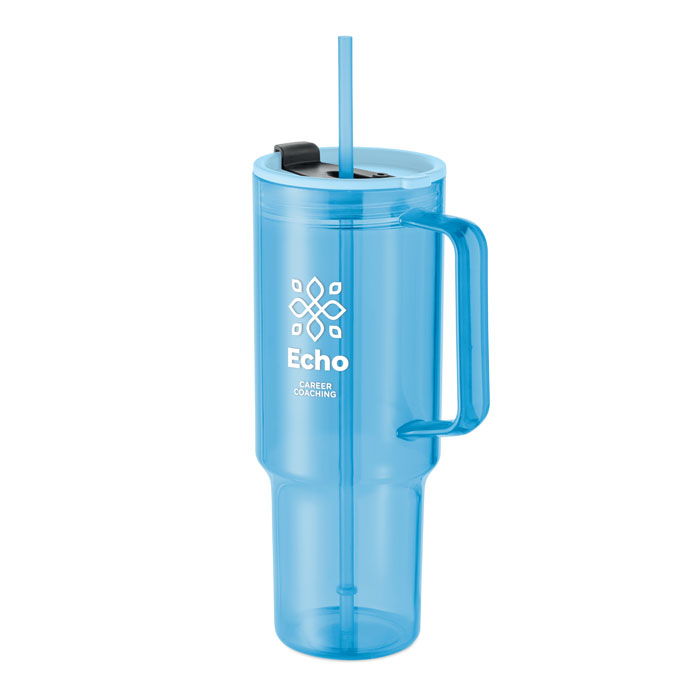 Bicchiere RPET 1200ml Azzurro Chiaro Trasparente item picture printed