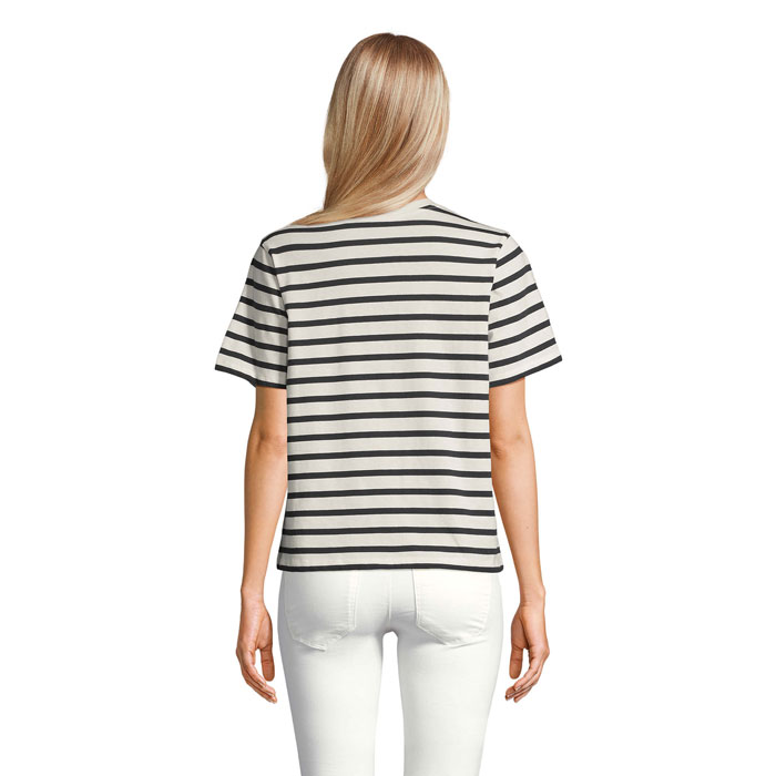 LEGEND DONNA MAGLIETTA Off White| Navy item picture back