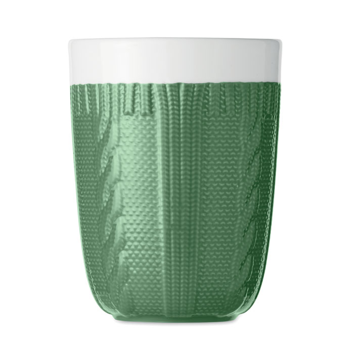 Ceramic mug 310 ml green item picture back