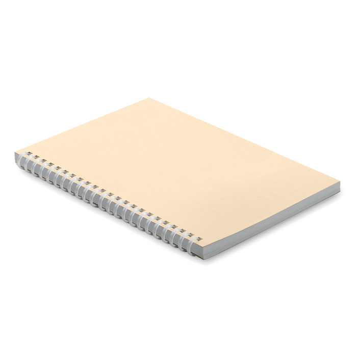 Notebook in cartone riciclato A5 Beige item picture front