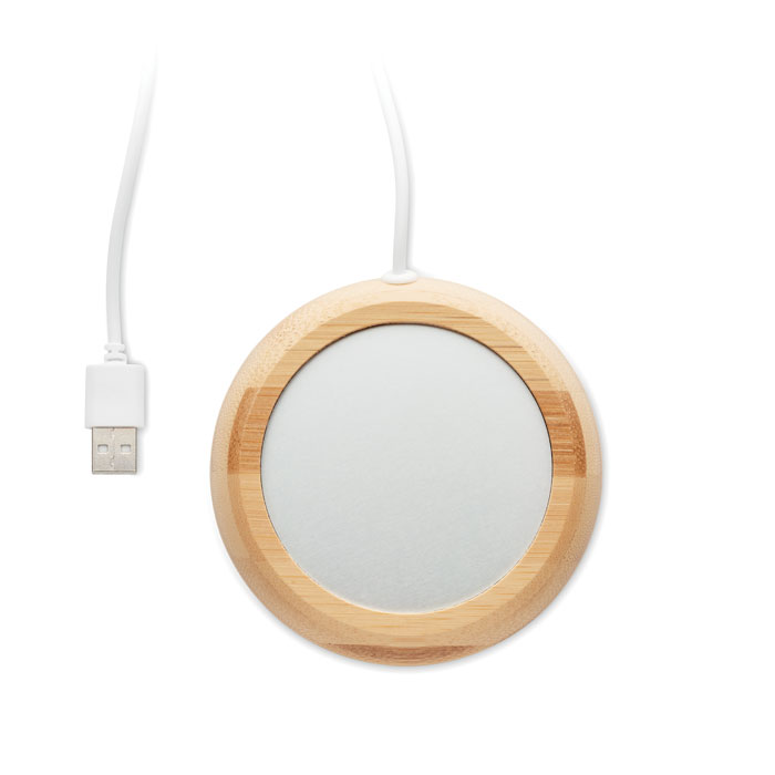 Bamboo mug warmer with USB Legno item picture 2