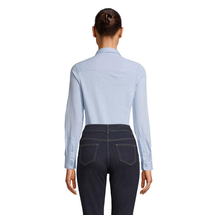 BALTHAZAR WOMEN SHIRT Soft Blue item picture back