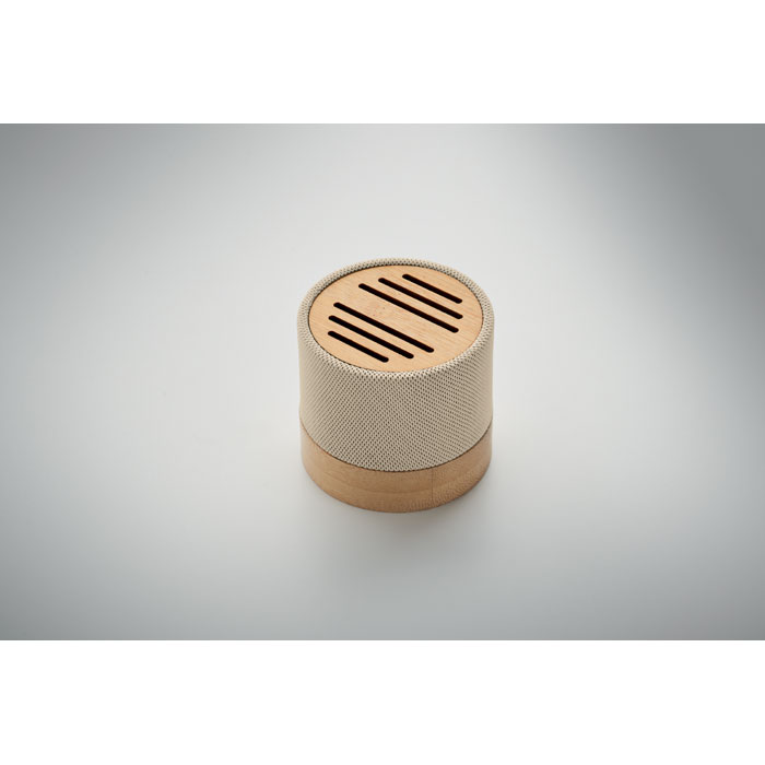 Speaker wireless Bamboo RPET Beige item detail picture