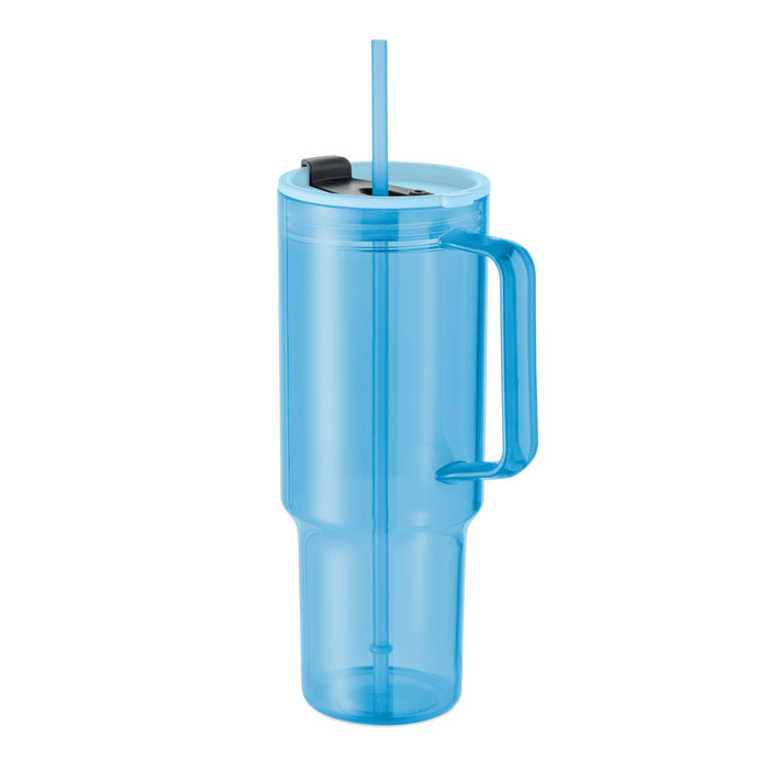 Bicchiere RPET 1200ml Azzurro Chiaro Trasparente item picture back